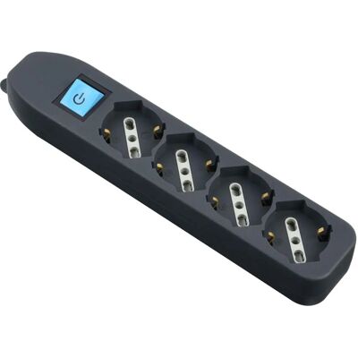 Electraline Modelo 82073 - Ficha de energia com 4 tomadas universais Electraline Modelo 82073 - Ficha de energia com 4 tomadas universais