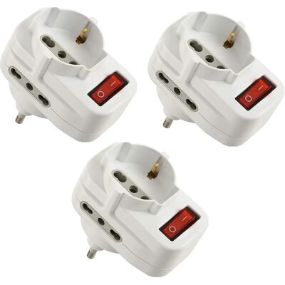 ELECTRALINE 92398 Zasilacz - Oszczędność miejsca, 16A, Biały ELECTRALINE 92398 Zasilacz - Oszczędność miejsca, 16A, Biały