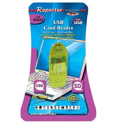 Reporter 2265 Kartenleser - SD/MMC USB Grün Reporter 2265 Kartenleser - SD/MMC USB Grün