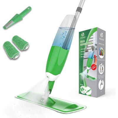 VOUNOT Spray Mop z silikonu - Mikroflanelowy czyściciel podłóg, 650ml - Typ podłogi VOUNOT Spray Mop z silikonu - Mikroflanelowy czyściciel podłóg, 650ml - Typ podłogi