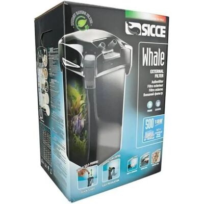 Filtro esterno SICCE Whale 500 Nero per acquario - 1300L/h Filtro esterno SICCE Whale 500 Nero per acquario - 1300L/h
