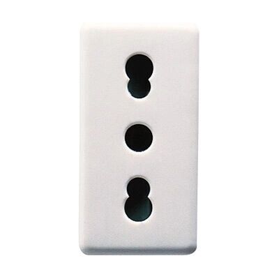 Gewiss GW20203 Steckdose - Bivalent 2P+T 16A - Weiß Gewiss GW20203 Steckdose - Bivalent 2P+T 16A - Weiß