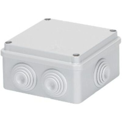 GEWISS GW44004 Gray Wall-Mount Junction Box with 6 Pass-Through Holes - Electrical GEWISS GW44004 Gray Wall-Mount Junction Box with 6 Pass-Through Holes - Electrical