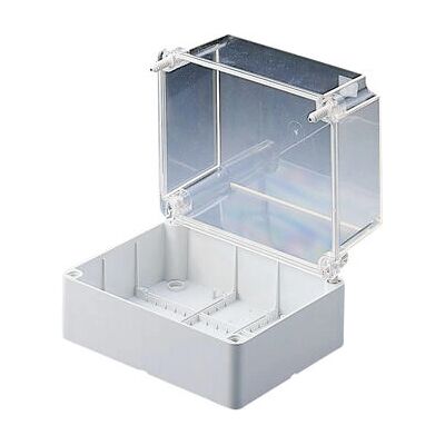 Boîte de dérivation électrique Gewiss GW44436 - Résistante aux chocs, couvercle transparent, IP56 Boîte de dérivation électrique Gewiss GW44436 - Résistante aux chocs, couvercle transparent, IP56