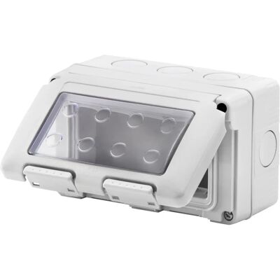 Boîtier IP55 GEWISS GW27044 - 4 Modules, Gris Boîtier IP55 GEWISS GW27044 - 4 Modules, Gris