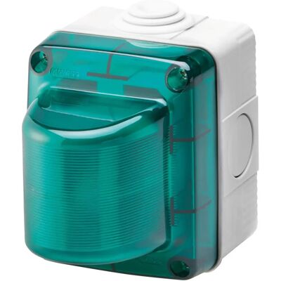 GEWISS Groene waarschuwingslamp - IP55 E14 15W 230V GEWISS Groene waarschuwingslamp - IP55 E14 15W 230V