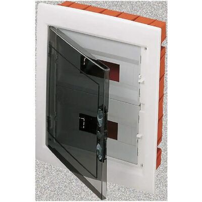 GEWISS GW40606 - Boîte électrique encastrée - Porte fumée transparente - 24M IP40 - Publicité GEWISS GW40606 - Boîte électrique encastrée - Porte fumée transparente - 24M IP40 - Publicité