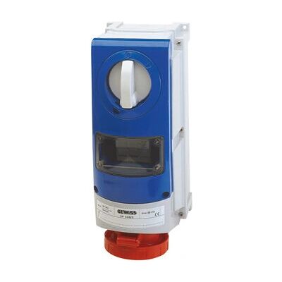 Gewiss GW66993 Outlet Box - Protection 3P+N+T, IP66, 32A, Red Gewiss GW66993 Outlet Box - Protection 3P+N+T, IP66, 32A, Red