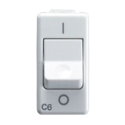 Interruptor automático doble polo Gewiss GW20435 - 10A 3kA Blanco Interruptor automático doble polo Gewiss GW20435 - 10A 3kA Blanco