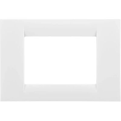 GEWISS Virna Schakelplaat - 3 Modules - Modern, Wit GEWISS Virna Schakelplaat - 3 Modules - Modern, Wit
