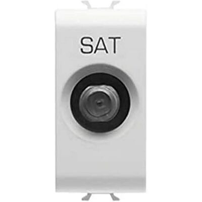 GEWISS GW10371 Wit Directe TV/SAT Stopcontact - Chorus Serie GEWISS GW10371 Wit Directe TV/SAT Stopcontact - Chorus Serie