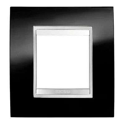 Gewiss GW16222TN Black Outlet Box - Chorus Lux Style - Wall-mounted Gewiss GW16222TN Black Outlet Box - Chorus Lux Style - Wall-mounted