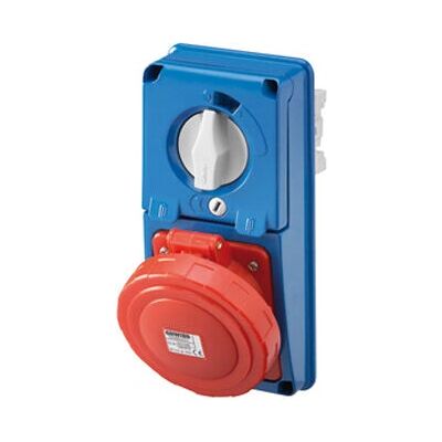 Gewiss GW66341N - Enchufe vertical con enclavamiento - IP67 - 380-415V Gewiss GW66341N - Enchufe vertical con enclavamiento - IP67 - 380-415V
