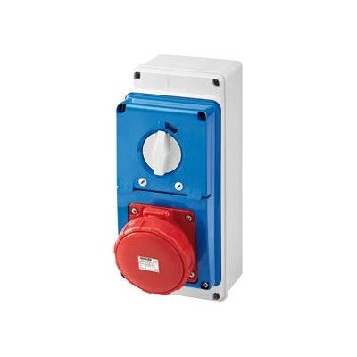 Boîte de sortie Gewiss GW67253N - IP67, 3P+N+T, 63A, Rouge - Publicité Boîte de sortie Gewiss GW67253N - IP67, 3P+N+T, 63A, Rouge - Publicité