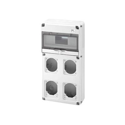 Caja de distribución blanca Gewiss GW68003N - 10 módulos DIN, IP65 Caja de distribución blanca Gewiss GW68003N - 10 módulos DIN, IP65