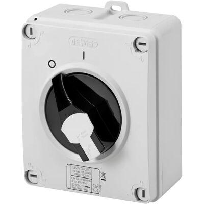 Gewiss GW70401P 2P IP66/IP67/IP69 obrotowy wyłącznik - 16A - Czerwony Gewiss GW70401P 2P IP66/IP67/IP69 obrotowy wyłącznik - 16A - Czerwony