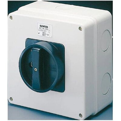 Interrupteur rotatif Gewiss GW70403P IP65 4P 16A - Interrupteur rotatif - Publicité Interrupteur rotatif Gewiss GW70403P IP65 4P 16A - Interrupteur rotatif - Publicité