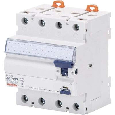Gewiss GWD4132 FI-Schutzschalter - 4-pol 40A 30mA Gewiss GWD4132 FI-Schutzschalter - 4-pol 40A 30mA