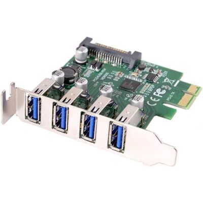 Jser U3-101-XY PCIe USB 3.0 Hub 4 Portas - Cartão de Expansão Jser U3-101-XY PCIe USB 3.0 Hub 4 Portas - Cartão de Expansão