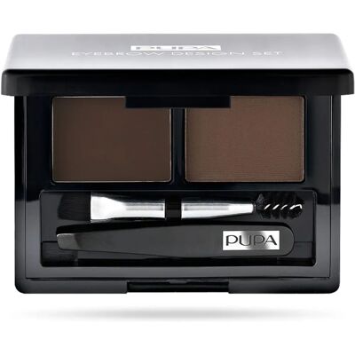 Pupa Wenkbrauw Ontwerp Set - Donkerbruin - Make-up Kit Pupa Wenkbrauw Ontwerp Set - Donkerbruin - Make-up Kit