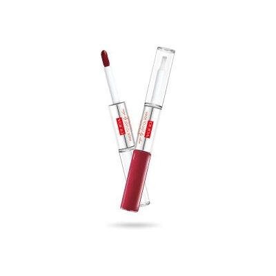 PUPA Milano Made To Last Lip Duo - Lipstick & Top Coat - Deep Ruby PUPA Milano Made To Last Lip Duo - Lipstick & Top Coat - Deep Ruby