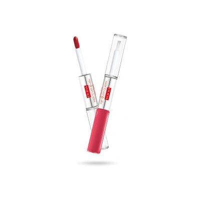 PUPA Milano Duo Rouge à Lèvres Longue Tenue - Gloss - Coral Sunrise - Publicité PUPA Milano Duo Rouge à Lèvres Longue Tenue - Gloss - Coral Sunrise - Publicité