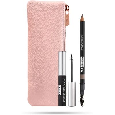 PUPA Milano - Eyebrow Essential Kit - Biondo - 001 - Kit trucco sopracciglia PUPA Milano - Eyebrow Essential Kit - Biondo - 001 - Kit trucco sopracciglia