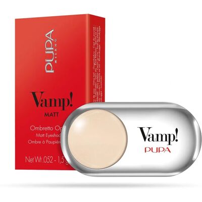 PUPA Milano Ombre à paupières Vanilla Cream - Compacte, Très pigmentée, 1,5g PUPA Milano Ombre à paupières Vanilla Cream - Compacte, Très pigmentée, 1,5g