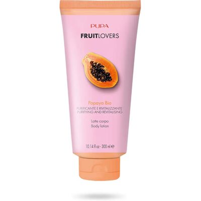 Lotion pour le corps Bio à la papaye - PUPA Milano Fruit Lovers - Publicité Lotion pour le corps Bio à la papaye - PUPA Milano Fruit Lovers - Publicité