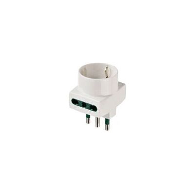 Vimar RI.00323B Adaptador de energia - Multiplicador, Branco, 250V, Max 1500W, Tipo S17, P17/11, P30 Vimar RI.00323B Adaptador de energia - Multiplicador, Branco, 250V, Max 1500W, Tipo S17, P17/11, P30