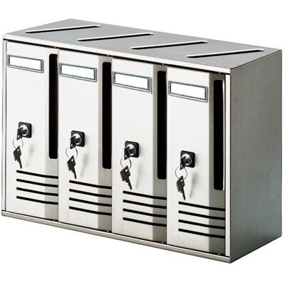 Alubox - 204775018 - Argento - Alluminio - Casella postale Alubox - 204775018 - Argento - Alluminio - Casella postale