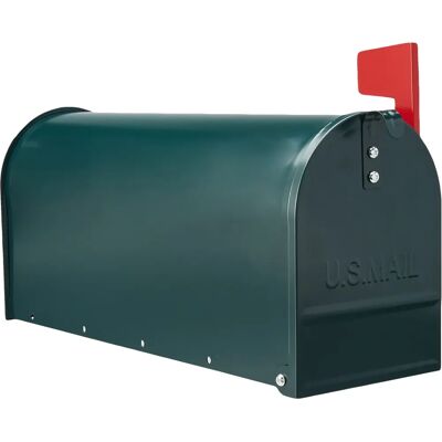 ALUBOX Topolino USA/1 Groene brievenbus - Brievenbus ALUBOX Topolino USA/1 Groene brievenbus - Brievenbus