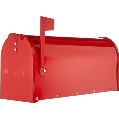 Alubox Brievenbus Model MM 170X480 H 220 Rood - Brievenbus Alubox Brievenbus Model MM 170X480 H 220 Rood - Brievenbus