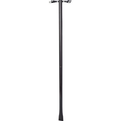 Alubox Zwarte Stalen Paalhouder - 145cm, 77cm - Postbak Support Alubox Zwarte Stalen Paalhouder - 145cm, 77cm - Postbak Support