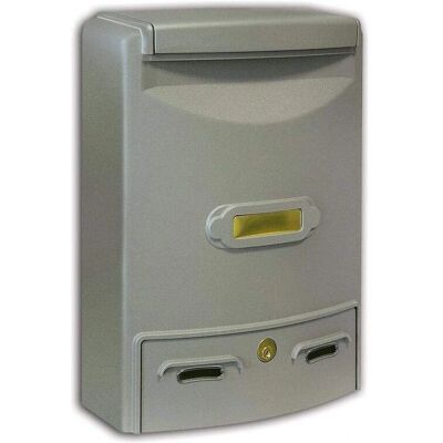 Alubox 62361 Argento Cassetta postale a doppia faccia Alubox 62361 Argento Cassetta postale a doppia faccia