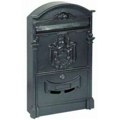ALUBOX Regie Grijze Postbox - Postbus, Gietaluminium, Verzinkt staal, 25.5x8.3x41 cm ALUBOX Regie Grijze Postbox - Postbus, Gietaluminium, Verzinkt staal, 25.5x8.3x41 cm