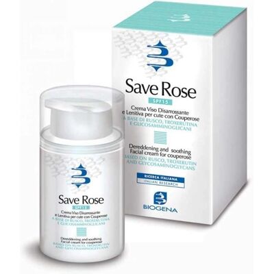 Crema Viso Save Rose di Biogena - Couperose & Rosacea - 50ml Crema Viso Save Rose di Biogena - Couperose & Rosacea - 50ml
