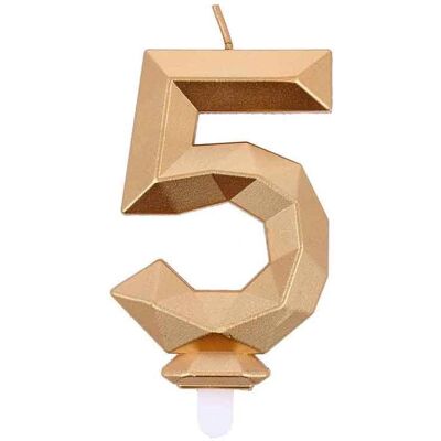 Graziano - Candelina 5 - Diamond Gold - Candle Graziano - Candelina 5 - Diamond Gold - Candle