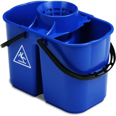 Secchio TTS - Separazione doppia acqua - 8+6L - Blu - Secchio Secchio TTS - Separazione doppia acqua - 8+6L - Blu - Secchio
