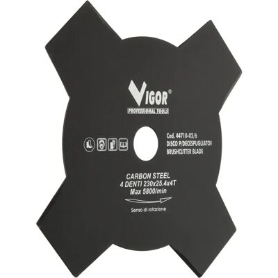 Tarcza Vigor 230mm 4-zębowa Stalowa Do Kosiarki Tarcza Vigor 230mm 4-zębowa Stalowa Do Kosiarki