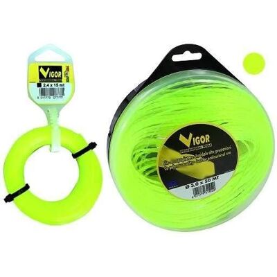 Nylonowa żyłka Vigor do kosy - 8m - 1,6mm - Żółta Nylonowa żyłka Vigor do kosy - 8m - 1,6mm - Żółta