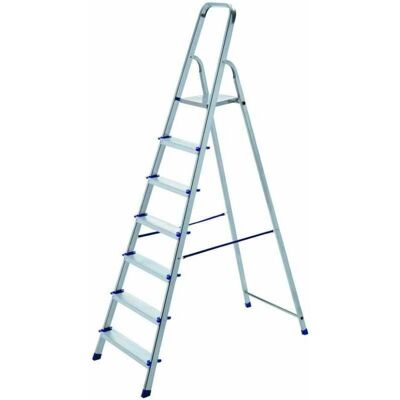 Vigor Ercole Escalera de aluminio de 7 peldaños - Escalera de mano Vigor Ercole Escalera de aluminio de 7 peldaños - Escalera de mano