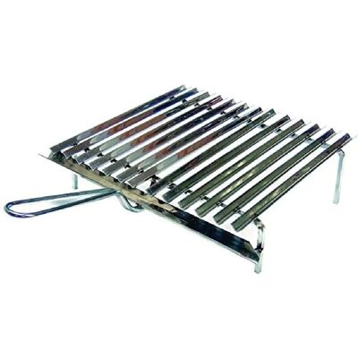 Graticola in Acciaio Inox con Sistema di Recupero Grassi - 50x35cm Graticola in Acciaio Inox con Sistema di Recupero Grassi - 50x35cm
