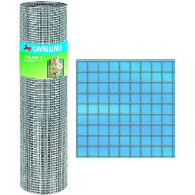 VIGOR-BLINKY Recinzione per conigli zincata 12,7x12,7mm, filo 0,9mm, 10m x 50cm VIGOR-BLINKY Recinzione per conigli zincata 12,7x12,7mm, filo 0,9mm, 10m x 50cm