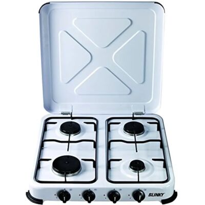 Vigor Estufa de Gas de 4 Quemadores con Tapa para Camping Vigor Estufa de Gas de 4 Quemadores con Tapa para Camping
