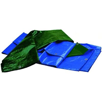 VIGOR-BLINKY Blinky Telo Resistente - Polietilene ad alta densità, 12x16 m, blu/verde, bordi rinforzati VIGOR-BLINKY Blinky Telo Resistente - Polietilene ad alta densità, 12x16 m, blu/verde, bordi rinforzati