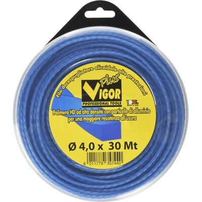 Vigor Strimmer Draad - Versterkt nylon spiral - 30m - Ø 4mm Vigor Strimmer Draad - Versterkt nylon spiral - 30m - Ø 4mm
