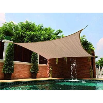 Rete parasole beige triangolare VIGOR - Protezione UV Rete parasole beige triangolare VIGOR - Protezione UV