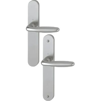 HOPPE - Verona Bec de cane - F1 alu - argent - Ensemble de serrure de porte HOPPE - Verona Bec de cane - F1 alu - argent - Ensemble de serrure de porte