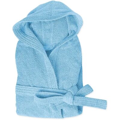Emmevi - Accappatoio Spugna 100% Cotone - Azzurro - XXL - Bathrobe Emmevi - Accappatoio Spugna 100% Cotone - Azzurro - XXL - Bathrobe